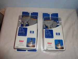 2 RCA UNIVERSAL PRODUCTS LOT HP INVENT 10FT IEEE 1284 HIGH-SPEED PRINTER CABLE - Picture 1 of 5