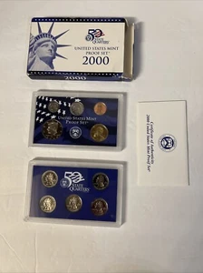 2000 Clad Proof Set U.S. Mint Original Government Packaging - Picture 1 of 2