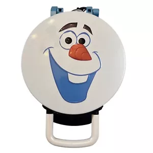 Disney Frozen's Olaf Design Waffle Maker 120V-800W White/Blue Nonstick Plates - Picture 1 of 4