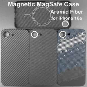 Funda de fibra de carbono de aramida ultrafina ligera delgada MagSafe para iPhone 16e - Imagen 1 de 67