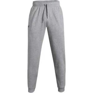 Under Armour UA Hustle Fleece Jogger Outdoors Pant True Grey 025/ Navy 411 - Picture 1 of 7
