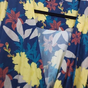 Sara Womens Plus Size 20 Midi / Maxi Dress Floral Wrao Front S/Sleeve Summer - Picture 1 of 9
