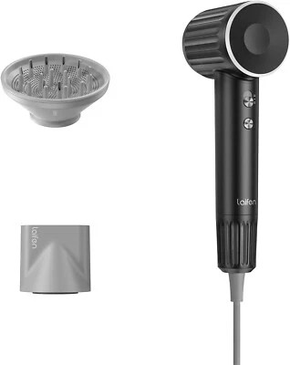 Laifen Hair Dryer Blow Dryer Retro | Quiet, Fast Airflow | Black - Image 1 of 4