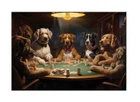 Home Decor Art wall Dogs Playing Poker Oil painting Picture Printed on canvas II