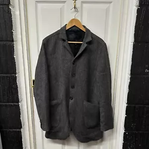 Bonita Chaqueta de Lana Gris Etiqueta Negra Verde Talla Grande | Blazer Abrigo Abrigo Raro - Imagen 1 de 20