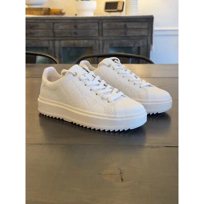 Zapatillas de plataforma blancas Nine West Driven 3 para mujer talla 8 ¡Nuevas! Foto 1 de 4