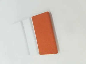 2" White Squeegee with Suede Felt Vinyl Car Wrapping Graphic Application Tool - Imagen 1 de 3