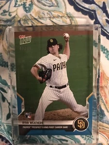 2021 Topps Now #24 Ryan Weathers RC Blue Parallel Rookie Card #d /49 - Picture 1 of 1