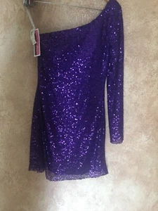 Flirt by Maggie Sottero Womens Green Sequin Semi-Formal Dress Size 4 Small $250 - Picture 1 of 8