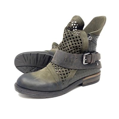 Spring Step Gavotta Womens Brown Leather Side Zip Boots Booties Sz 36 US 6 M - Image 1 of 4