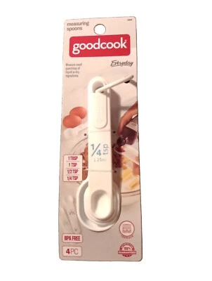 GoodCook 4-Pack Big Number Measuring Spoons - 1/4, 1/2, 1 TSP & 1 TBSP - Image 1 of 2