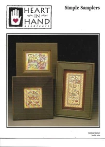 SIMPLE SAMPLERS - Heart in Hand Cross Stitch Booklet - Picture 1 of 2