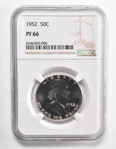 PF66 1952 Franklin Half Dollar - Graded NGC *1062 - Picture 1 of 3