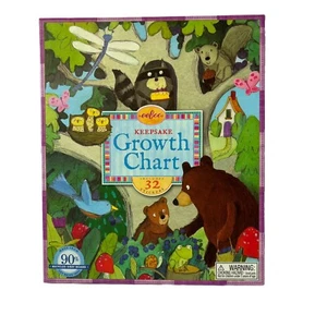 Birthday Tree Keepsake Growth Chart - Eeboo Includes 32 Stickers! Super Cute! - Picture 1 of 2