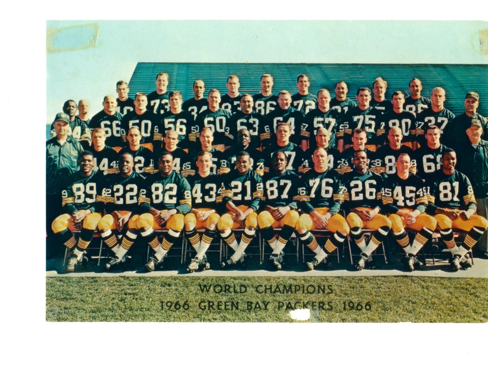 1966 WORLD CHAMPION GREEN BAY PACKERS  8X10 TEAM PHOTO  FOOTBALL SUPER - Image 1 of 1