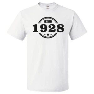 97th Birthday Gift For 97 Year Old Established 1928 T Shirt - Picture 1 of 1