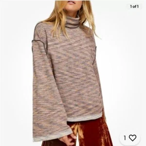 Free People We the Free Sunny Days S Multicolored Turtlenck Long Sleeve Sweater - Picture 1 of 9