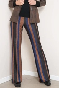 Edas pantalone elegante donna Rullio pantaloni vita alta taglie forti comode - Picture 1 of 2