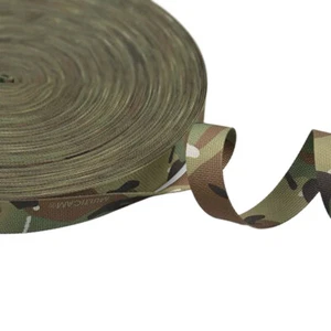 1 meter * 20 / 25 / 38 / 50 mm Width Tactical Webbing MC Camouflage Ribbon Strap - Picture 1 of 9