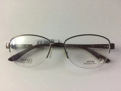 Novas armações de óculos Safilo Emozioni cinza/chocolate 53-17-135 - Imagem 1 de 3