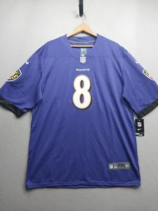 Neu mit Etikett Nike NFL On Field Lamar Jackson #8 Baltimore Ravens Herren XXL lila Trikot - Bild 1 von 9