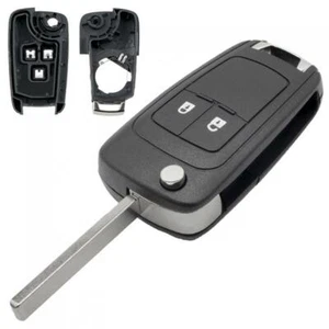 2 Buttons Car Key Fob Case Shell Replacement Flip Remote Cover Fit for Opel - Picture 1 of 12