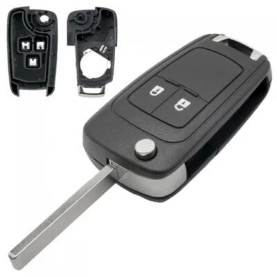 2 Buttons Car Key Fob Case Shell Replacement Flip Remote Cover Fit for Opel - Image 1 of 4