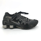 Mens 8.5 Nike Shox NZ Running Shoes Black Low Top Lace Up 366363-007 Sneakers 42