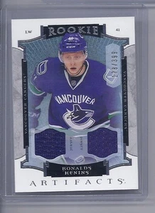 15-16 2015-16 ARTIFACTS RONALDS KENINS ROOKIE DUAL JERSEY /399 178 CANUCKS - Picture 1 of 1