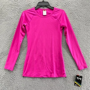 TYR Swimwear Womens Small Pink Long Sleeve Active Durafast Lite 200 New $39.99 - Picture 1 of 13