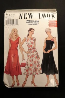 New Look 6156 Misses Dress (3 Variations) Pattern Sz 8/10/12/14/16/18 Uncut - Image 1 of 2