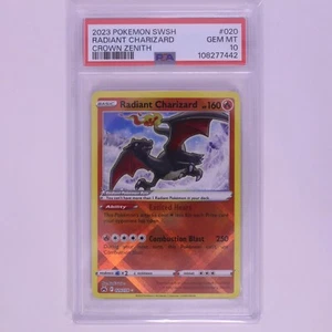 PSA 10 Radiant Charizard 020/159 Gem Mint Holo SWSH Crown Zenith Pokemon TCG - Picture 1 of 1