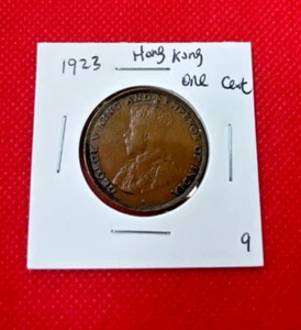 1923 HONG KONG ONE CENT COIN - NICE WORLD COIN !!! - Picture 1 of 2