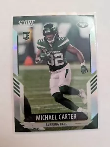 🏆 2021 Panini Chronicles Score Update silver prizm MICHAEL CARTER RC 407 JETS - Picture 1 of 2