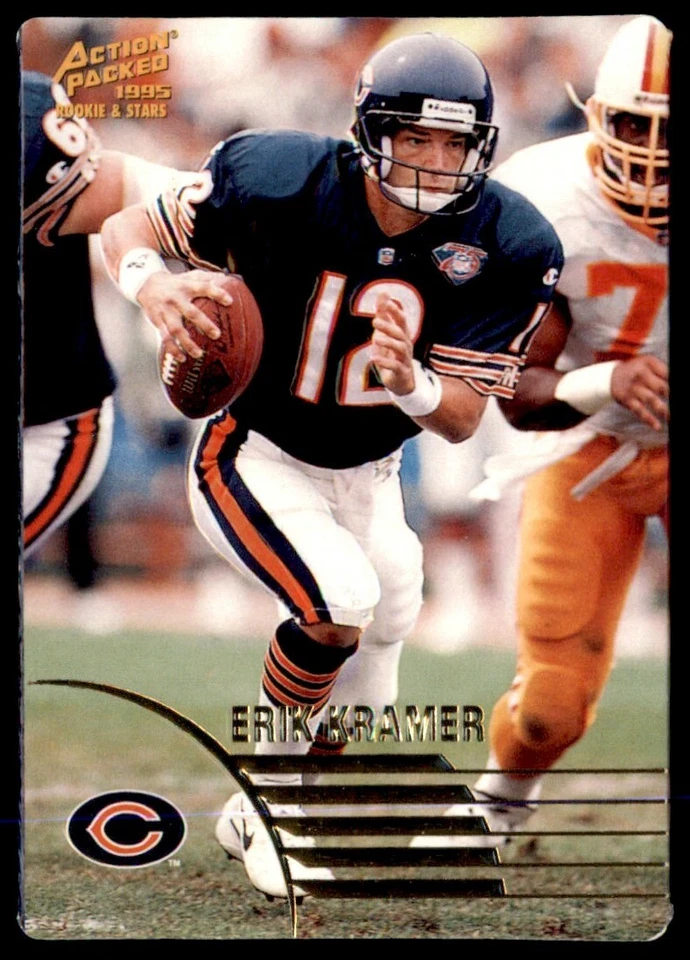 1995 Action Packed Rookies & Stars Erik Kramer Chicago Bears #44 - Image 1 of 2