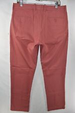J.CREW The Sutton Khaki Brown Cotton Flat Chino Pants Mens 36 X 32