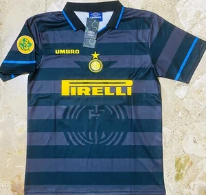 Maglia speciale Inter finale Coppa Uefa anno 98 Ronaldo N. 10 tg. M + Patch - Foto 1 di 11