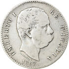 [#904464] Coin, Italy, Umberto I, Lira, 1887, Milan, VF, Silver, KM:24.2