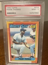 1990 Topps Frank Thomas Rookie Card RC PSA 9 - Chicago White Sox Legend HOF