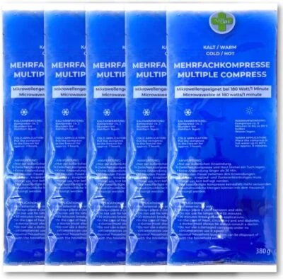LisaCare Mehrfachkompressen Warm/Kalt - Groß 29x12cm - 5er-Set