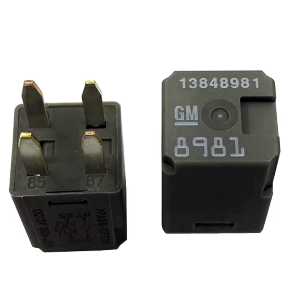 2Pcs GM 13848981 8981 12VDC 20A Automotive Relay 4Pins - Image 1 of 1