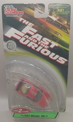 RACING CHAMPIONS The Fast And The Furious Series 2 1993 MAZDA RX-7 Vermelho 1:64 MOC - Imagem 1 de 2