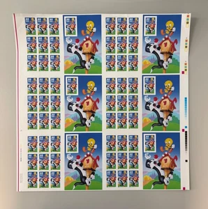 1998 Uncut Press Sheet US Stamps Sylvester & Tweety 32 cents - Scott # 3204 - Picture 1 of 6