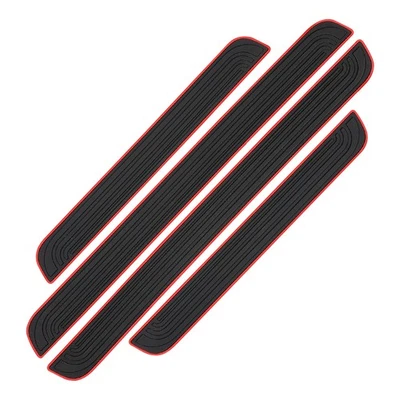4x Rubber For Subaru Accessories Car SUV Door Scuff Sill Covers Step Protector - Image 1 of 4