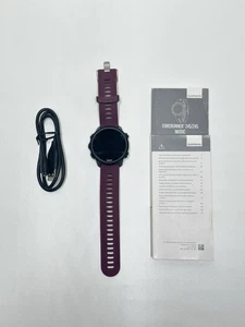 Garmin Forerunner 245 Music GPS Running Smartwatch Black / Berry - Picture 1 of 6