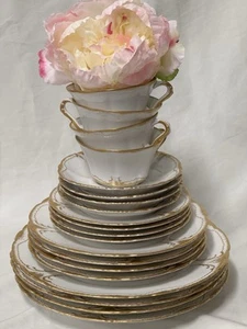 (20 Pcs) Th. Haviland France 'Schleiger 133' Four 5-Piece PLACE SETTINGS - Mint! - Picture 1 of 16