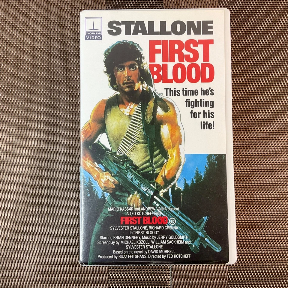 Rambo First Blood 1982 VHS Tape Clamshell Case Tested Good - Image 1 of 4