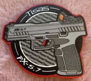 TISAS “PX-5.7 Pistol” Custom PVC Patch, SHOT 🎯 Show 2025, Hook & Loop, New! - Picture 1 of 1
