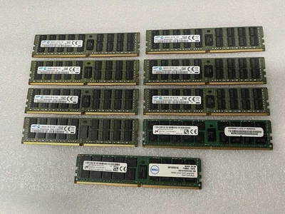 LOT OF 9 - Micron/Samsung 16GB DDR4 2133MH PC4 RDIMM Server RAM M393A2G40DB0-CPB - Image 1 of 4
