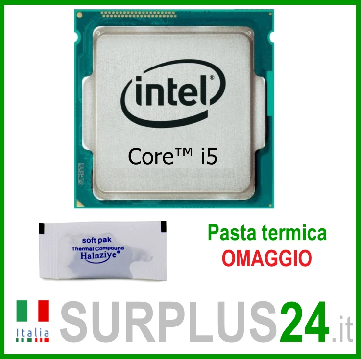 CPU INTEL Core i5-4590 SR1QJ QUAD CORE 3.30 GHZ 6M Socket LGA 1150 Processore i5 - Immagine 1 di 1